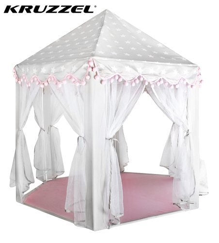 Gray and pink children's tent Kruzzel