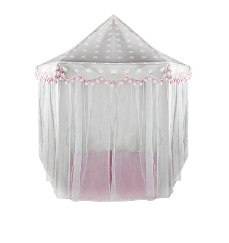 Gray and pink children's tent Kruzzel