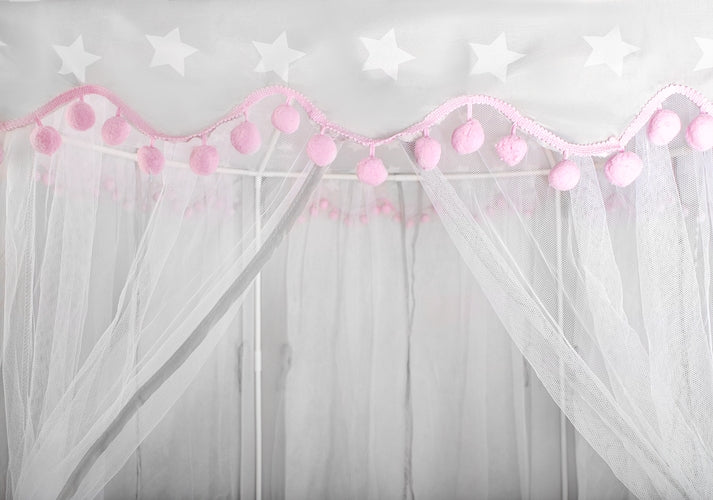 Gray and pink children's tent Kruzzel