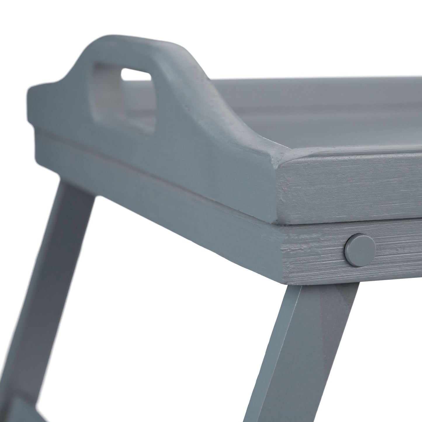 Gray bed tray - set of 2
