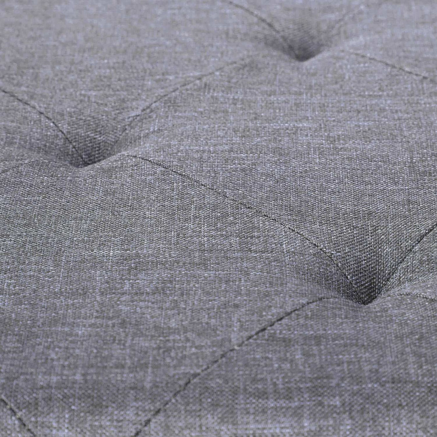 Gray bench with 2 drawers