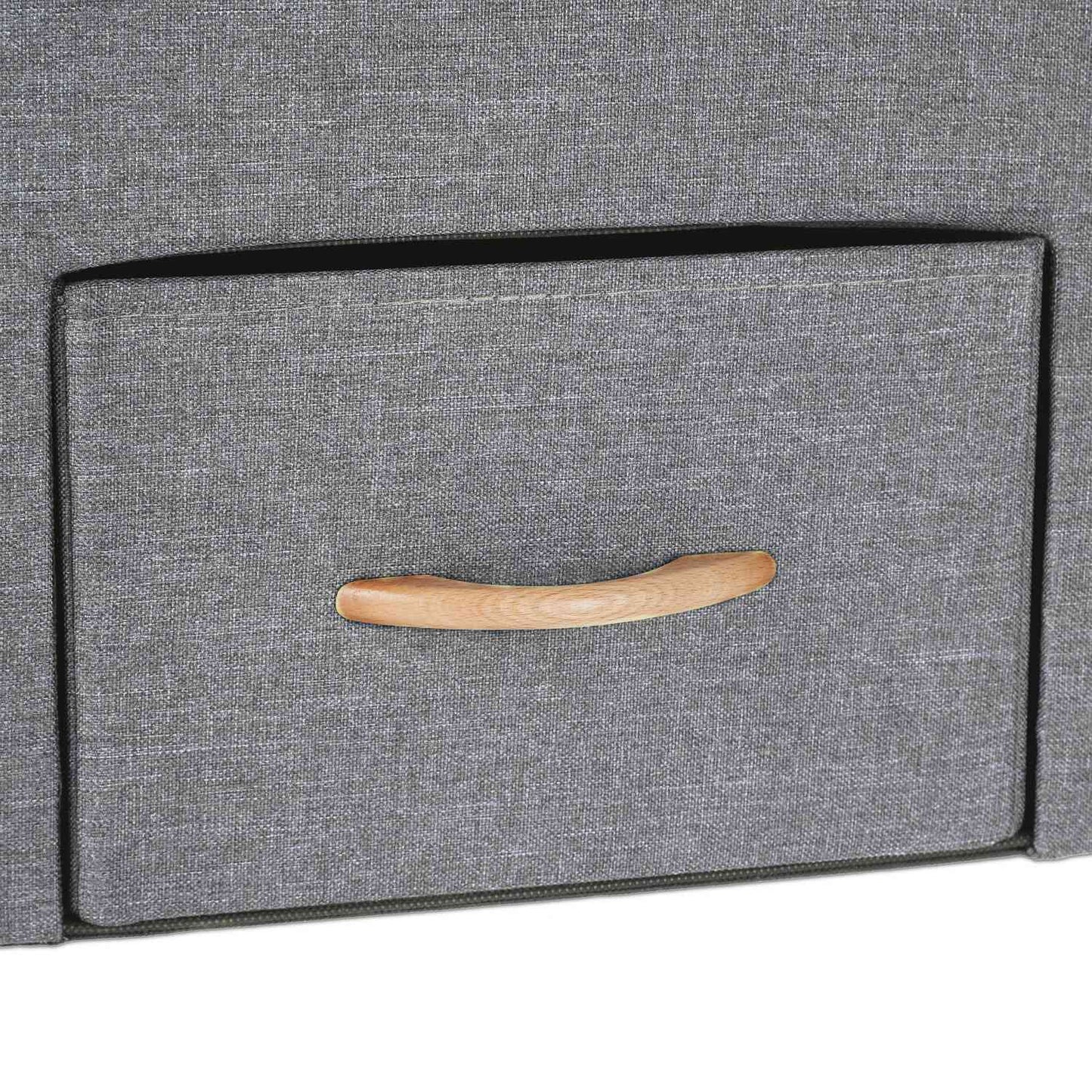 Gray bench with 2 drawers