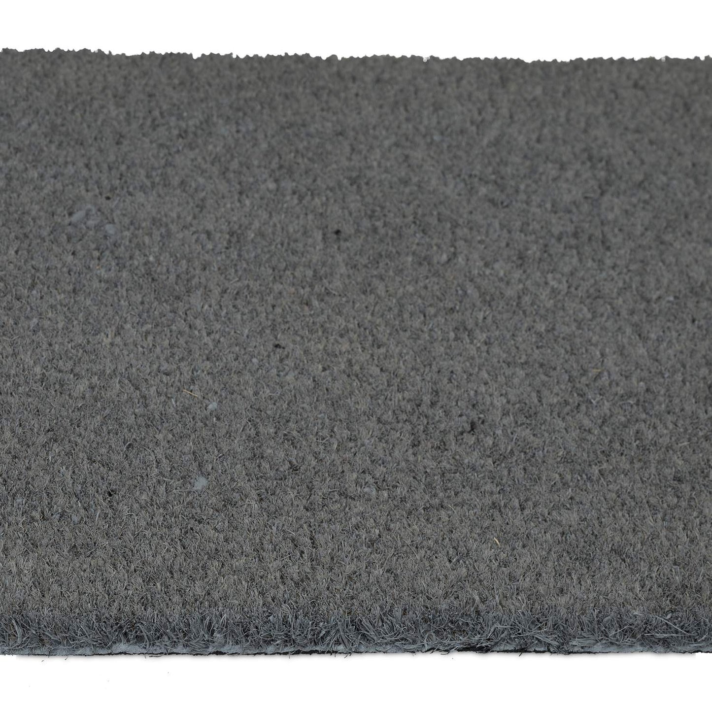 Gray coconut fiber door mat
