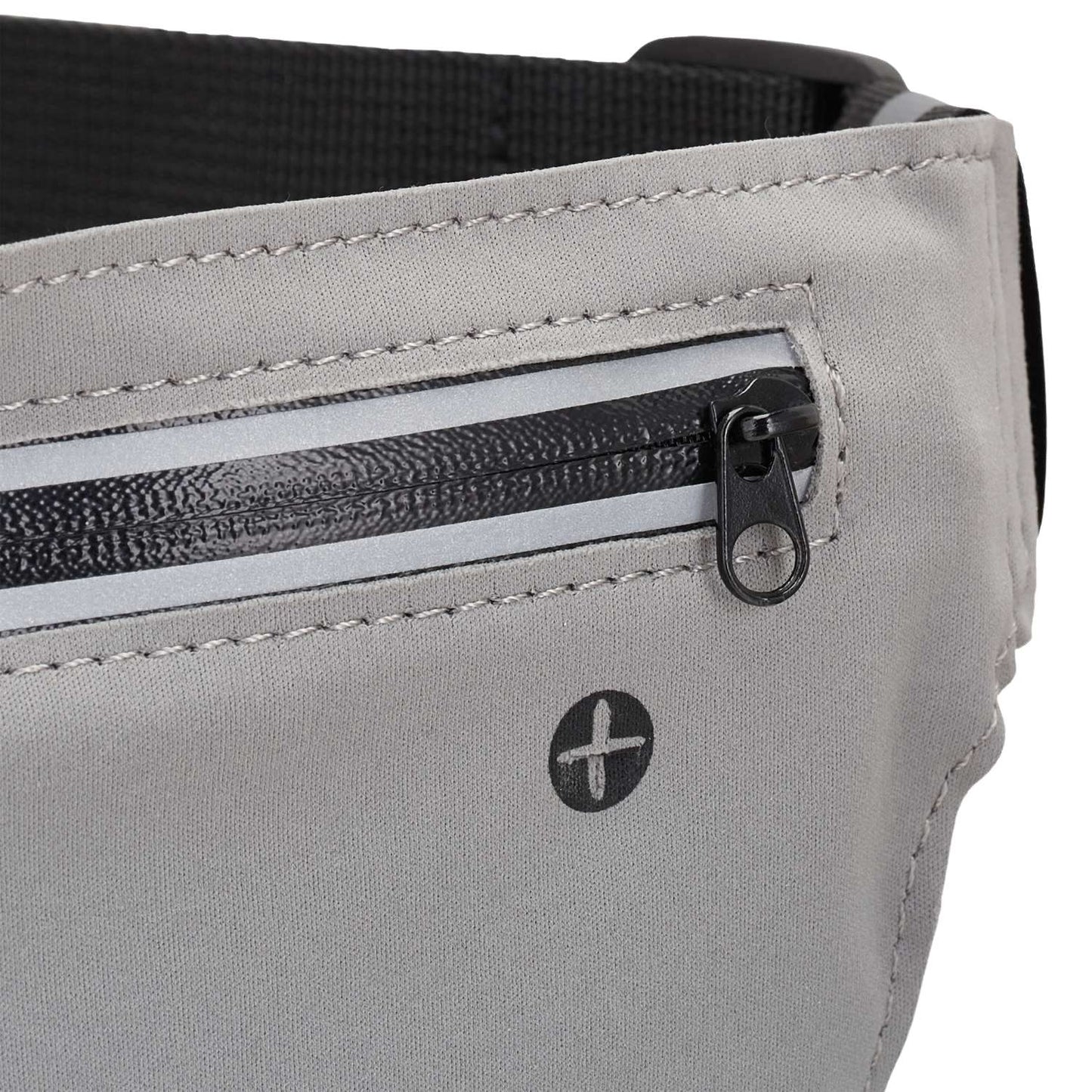 Gray running bag