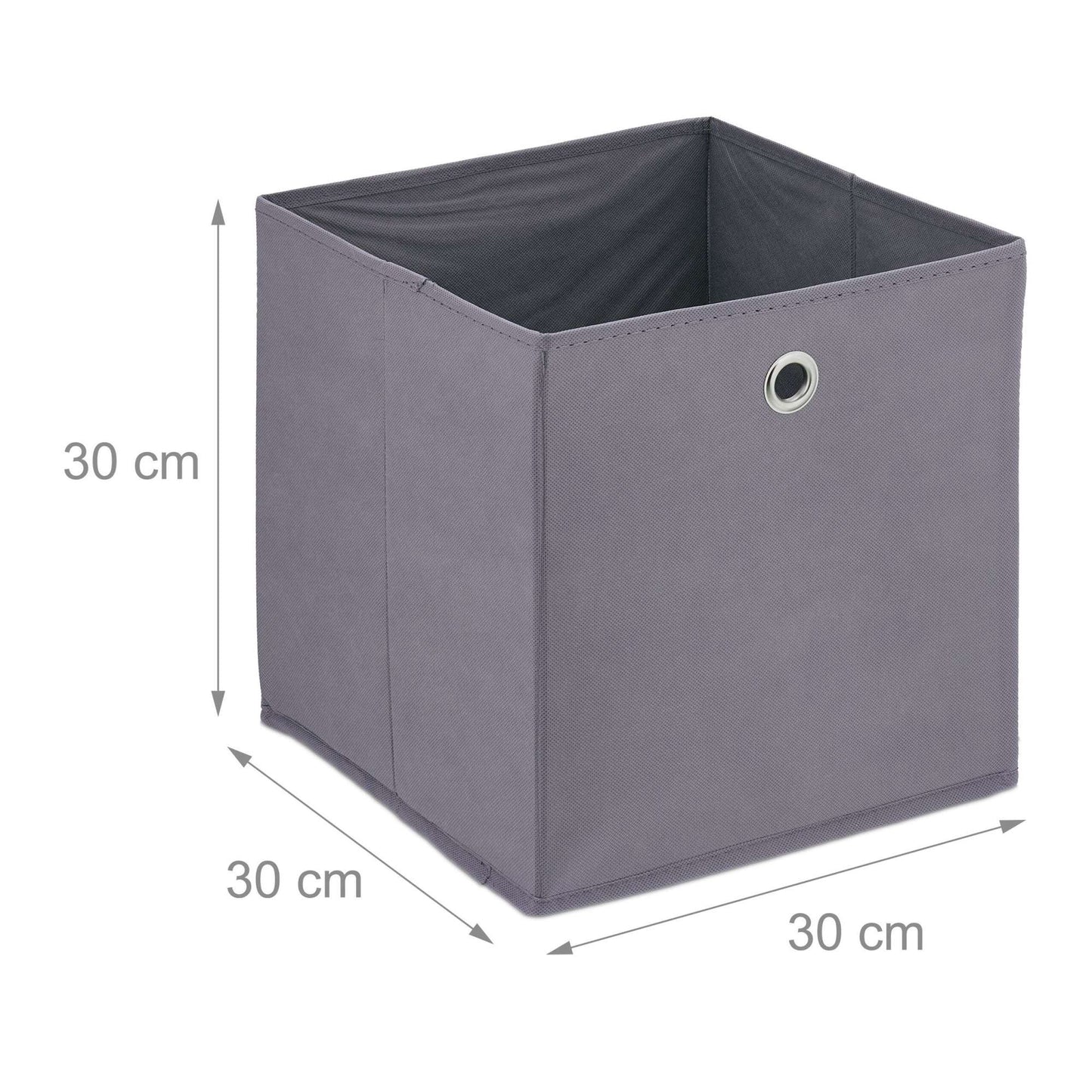 Gray storage box - 4 pcs
