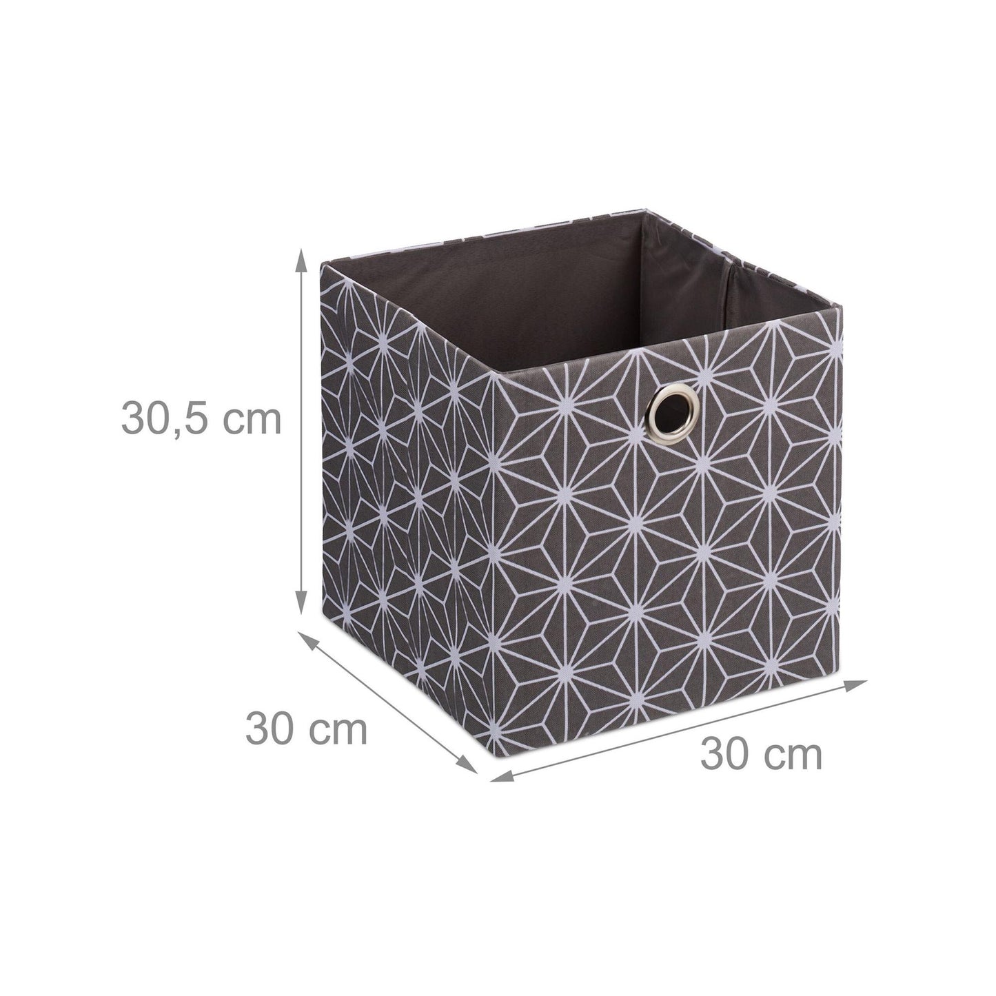 Gray storage box set of 2
