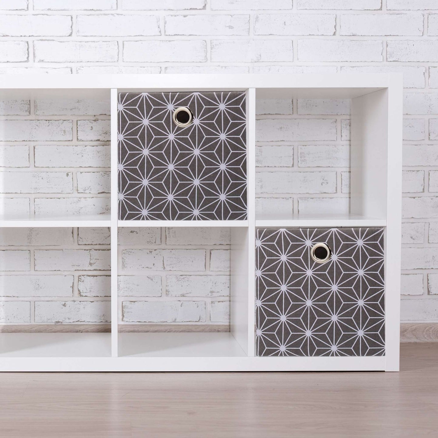 Gray storage box set of 2