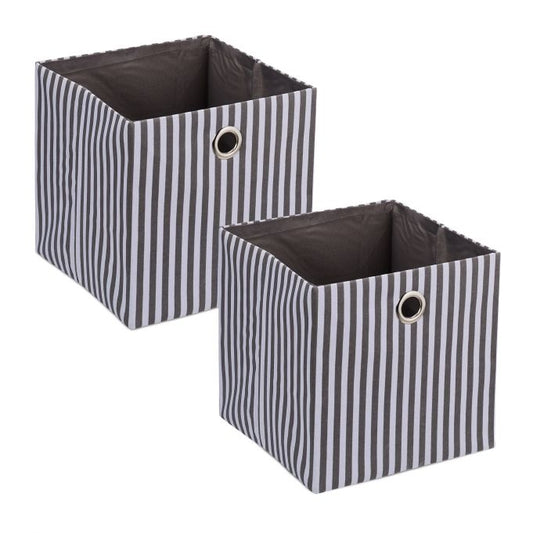 Gray storage box set of 2