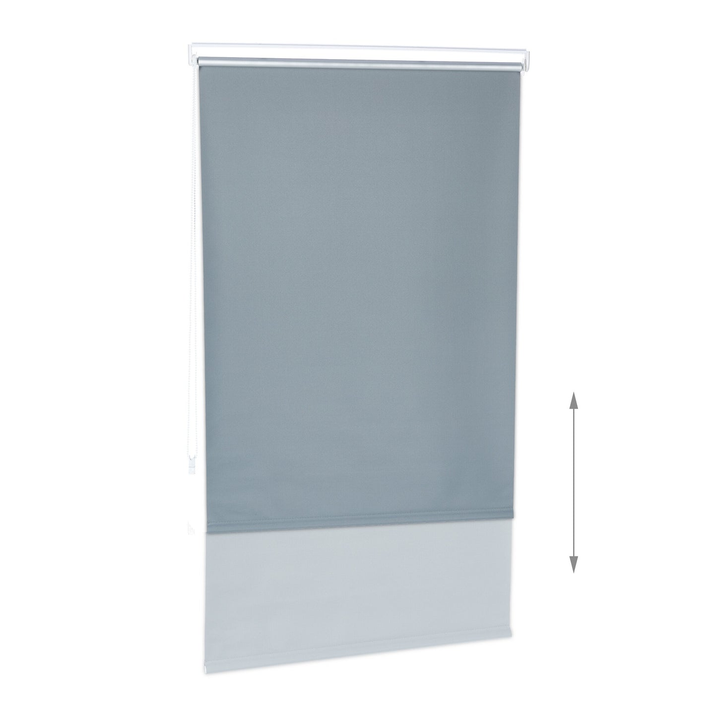 Gray thermal roller blind 160 cm long
