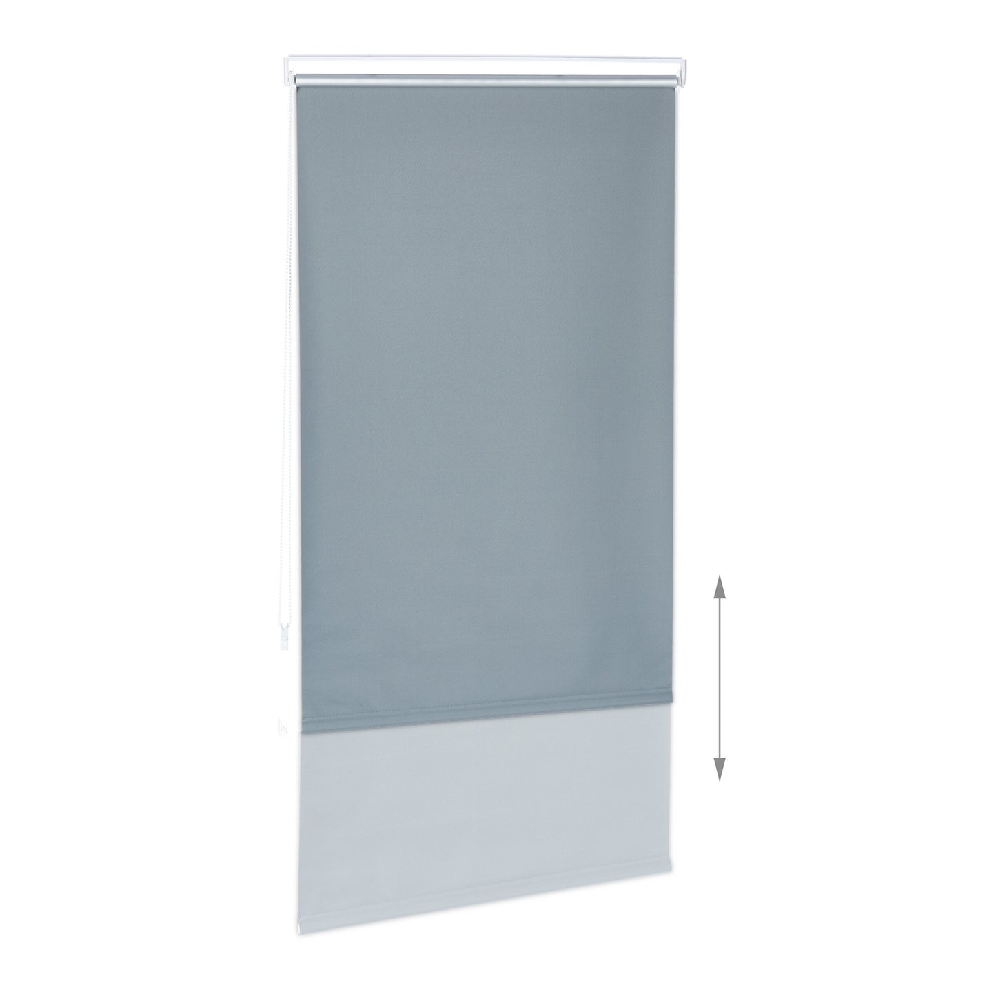 Gray thermal roller blind 220 cm long