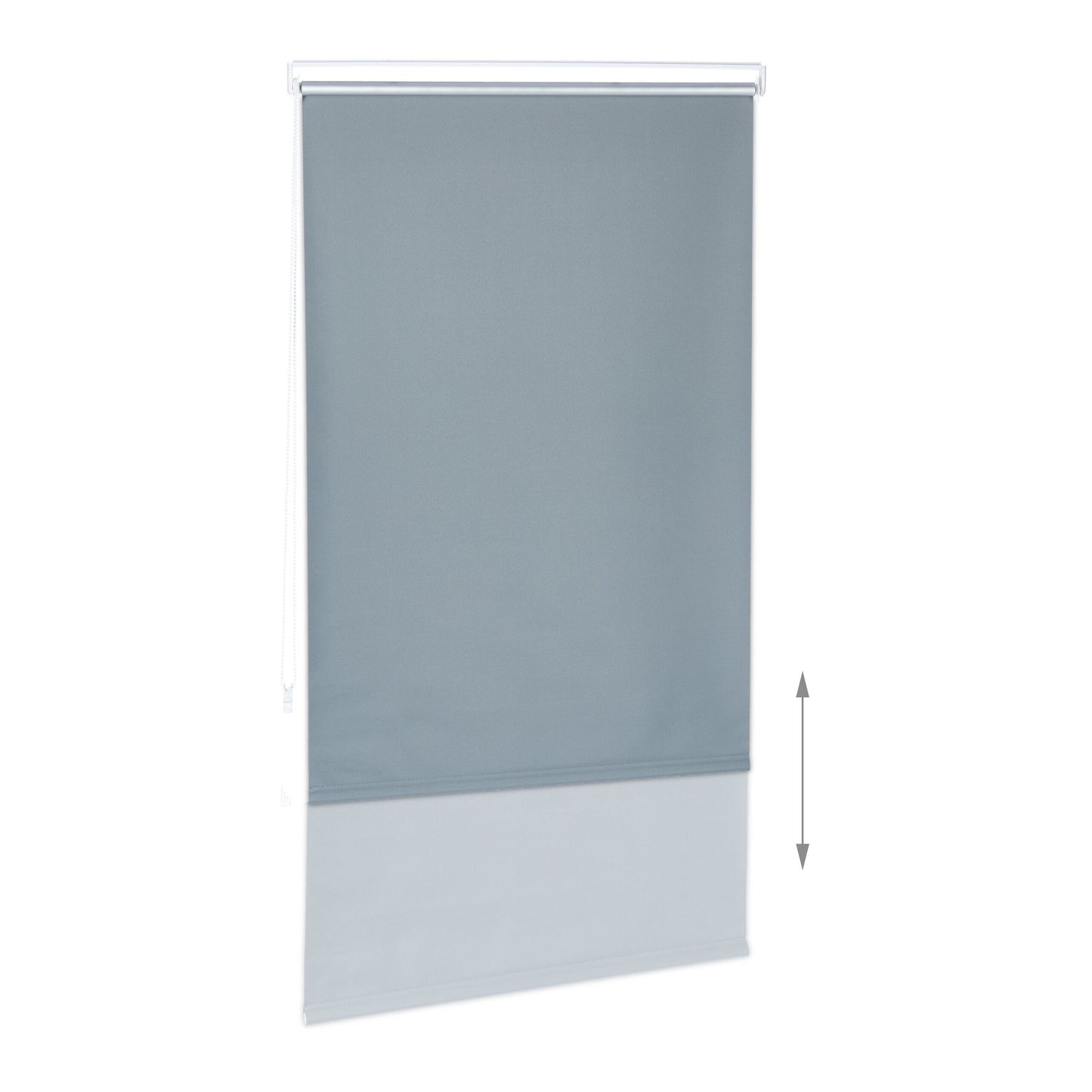 Gray thermal roller blind 220 cm long