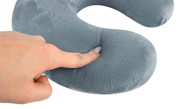 Gray travel pillow P7973