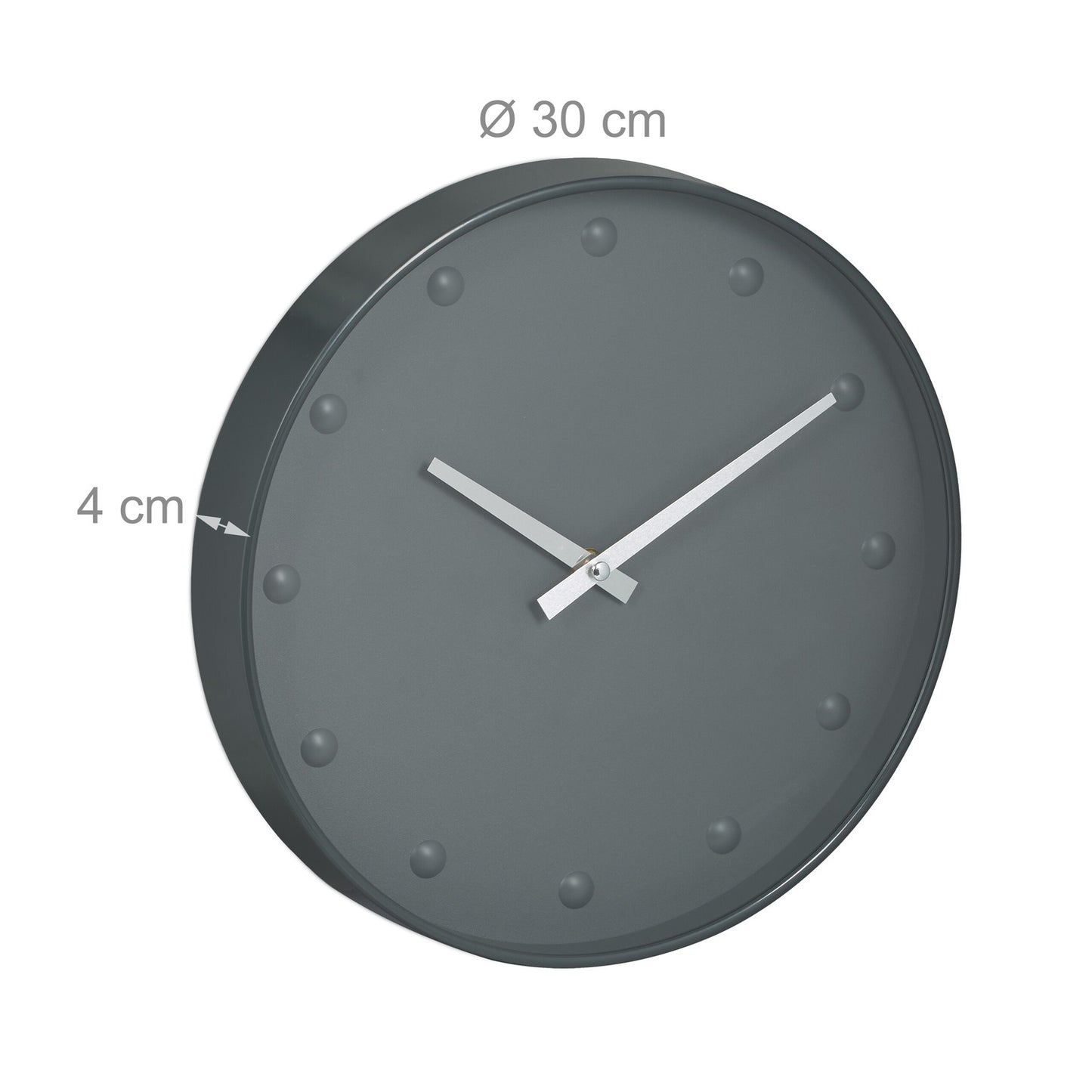 Gray wall clock