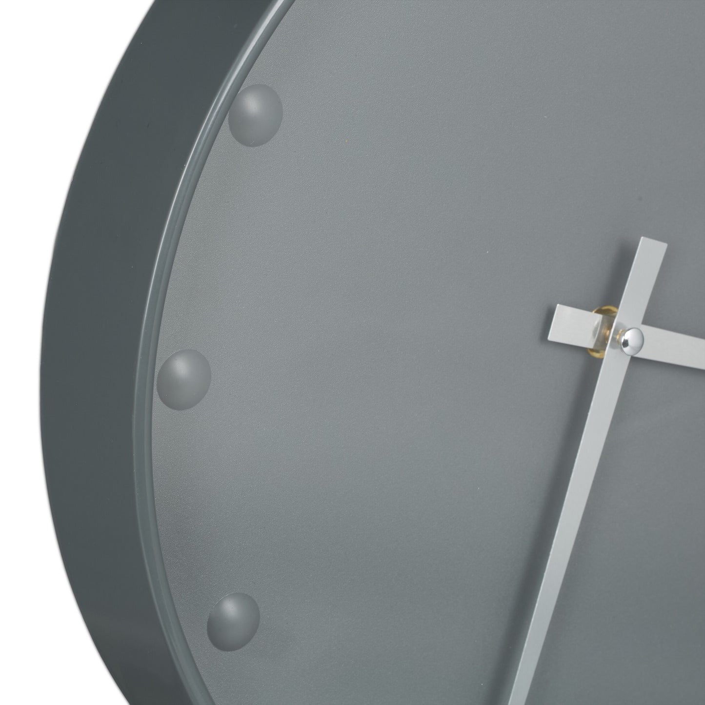 Gray wall clock