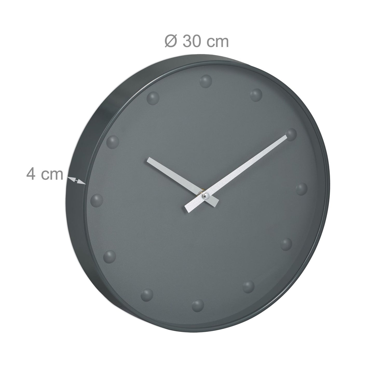Gray wall clock
