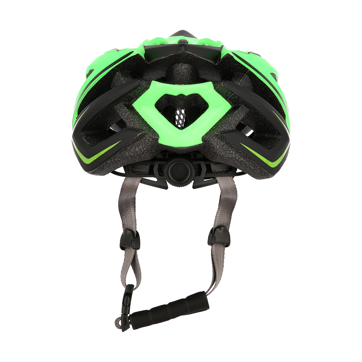 Green-Black Medium Helmet, 53-58cm Size