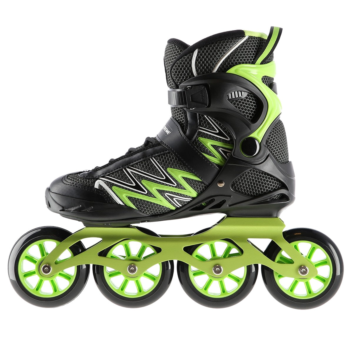 Green Inline Skates, Size 38, Adjustable Fit