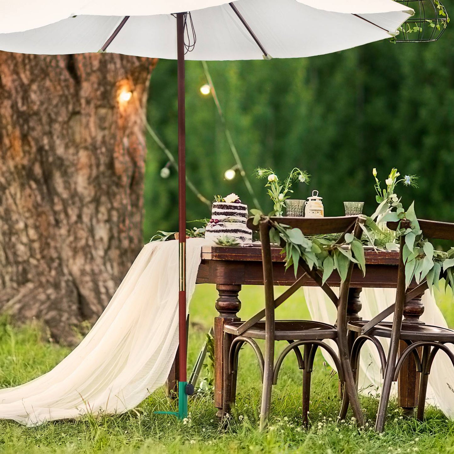 Green Lawn Spike for Parasol