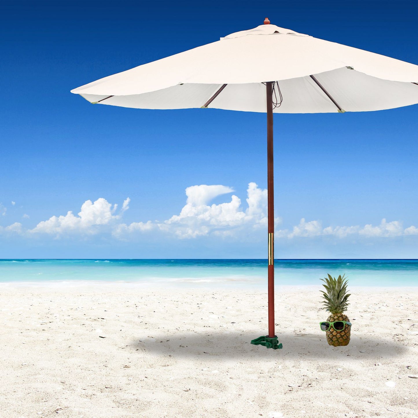 Green Parasol Screw for Sand and Ground