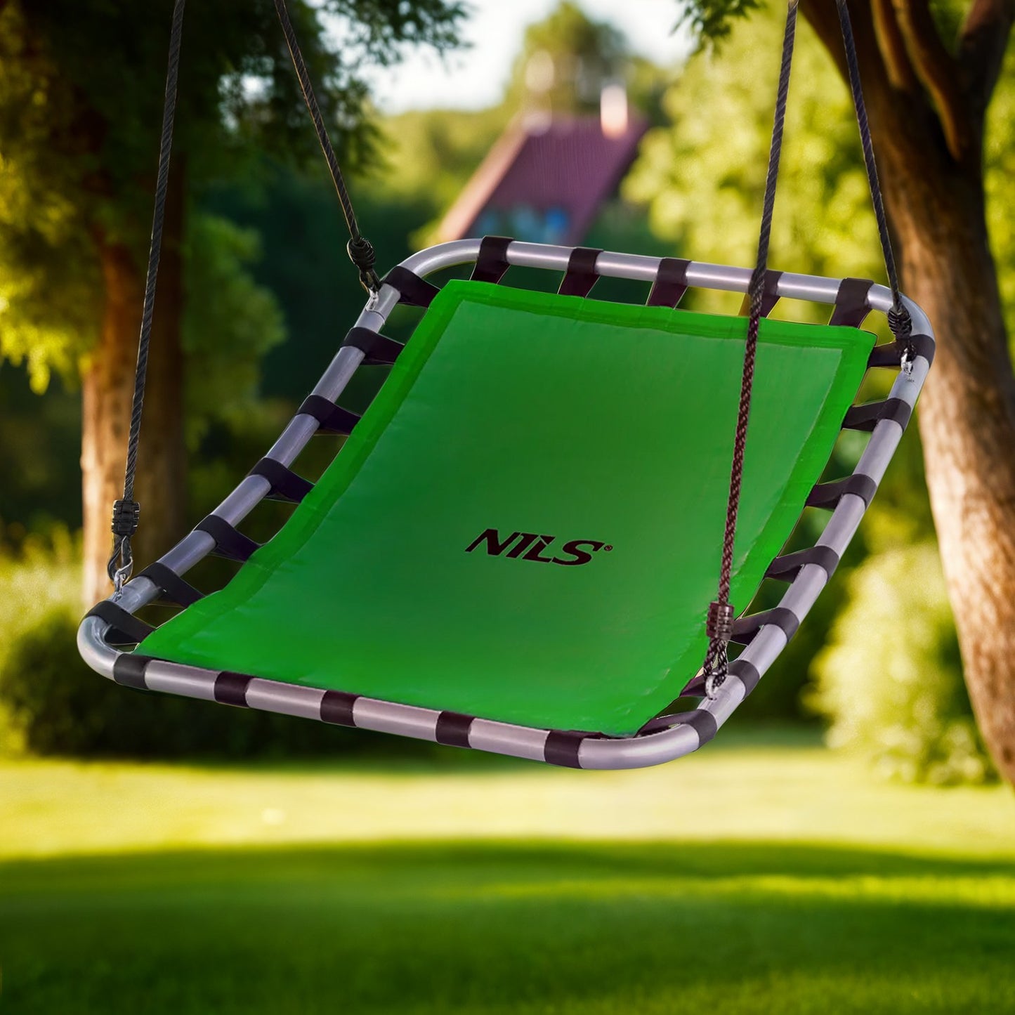 Green Saucer Swing, Outdoor Fun, 40-Inch Diameter