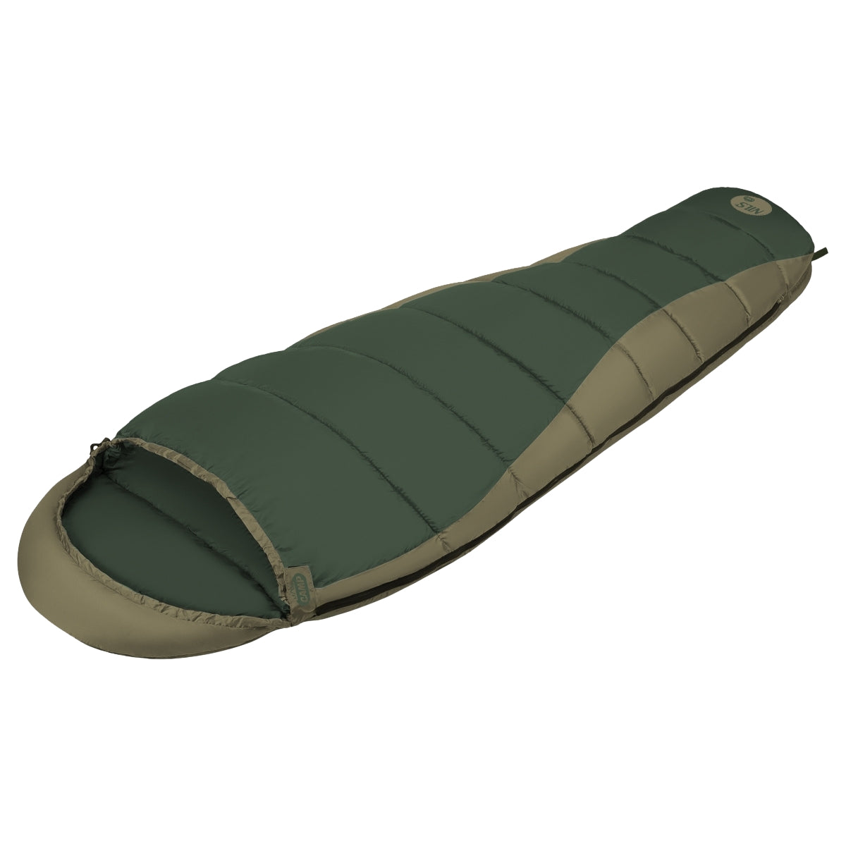Green Sleeping Bag, Lightweight, Compact, Camping
