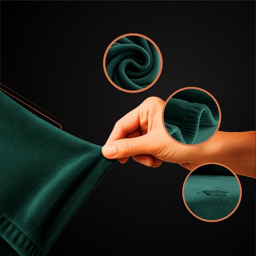 Green Sofa Cover, Stretch Fit 145-185cm