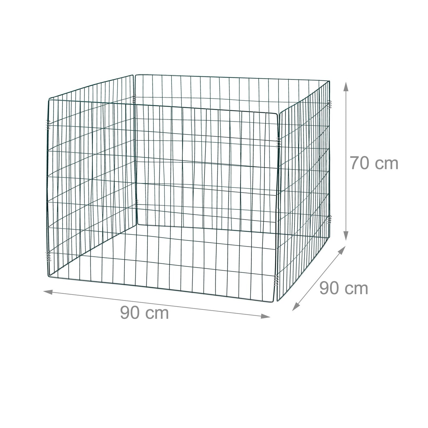 Green Steel Compost Bins Set of 2, High Capacity