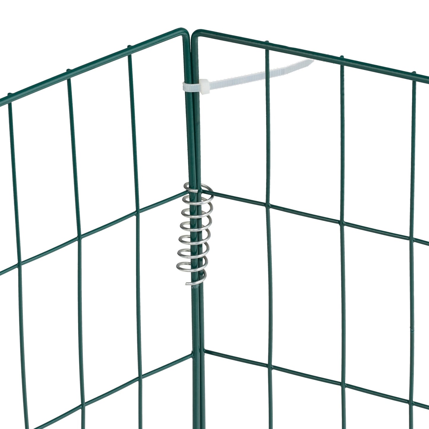 Green Steel Compost Bins Set of 2, High Capacity