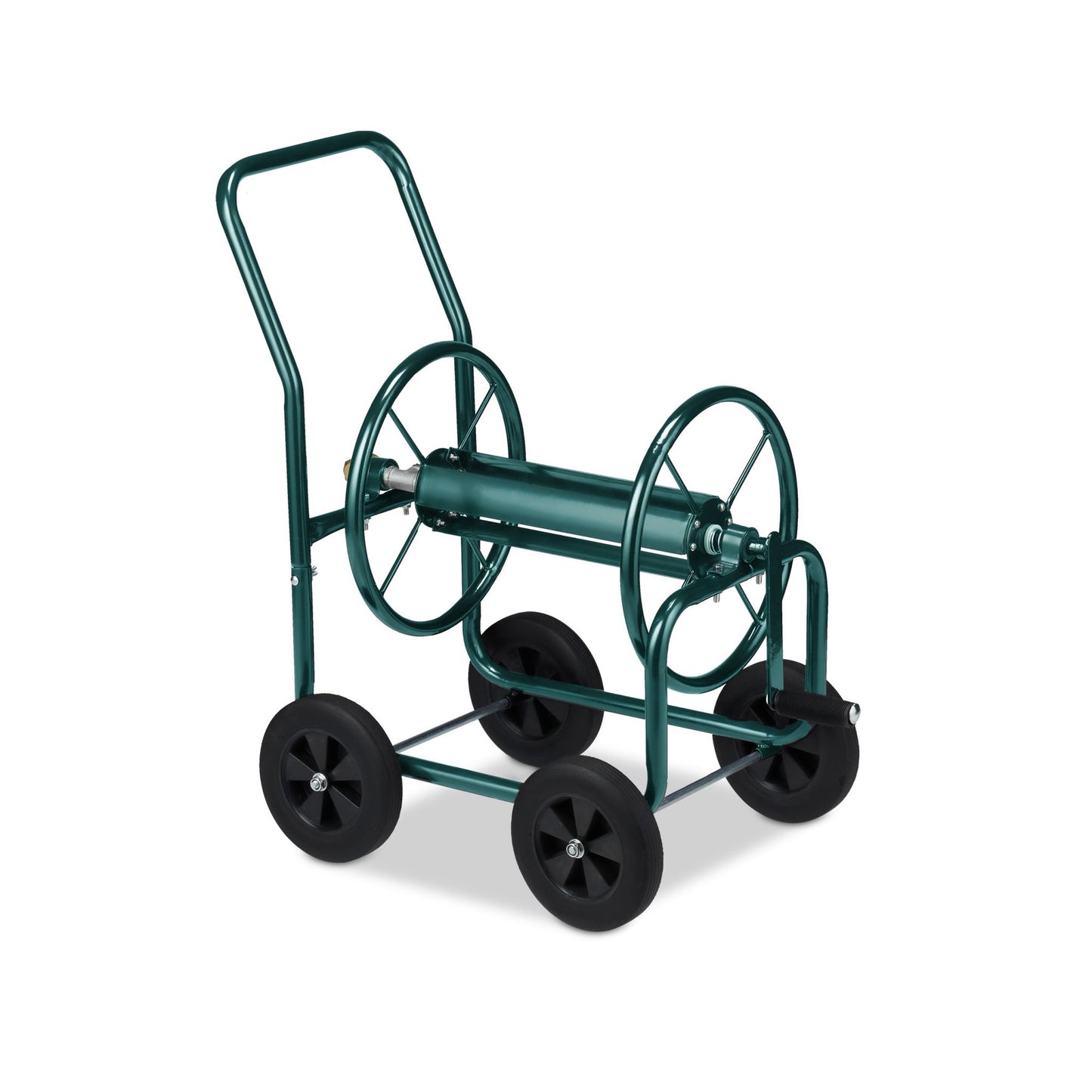 Green Steel Hose Trolley