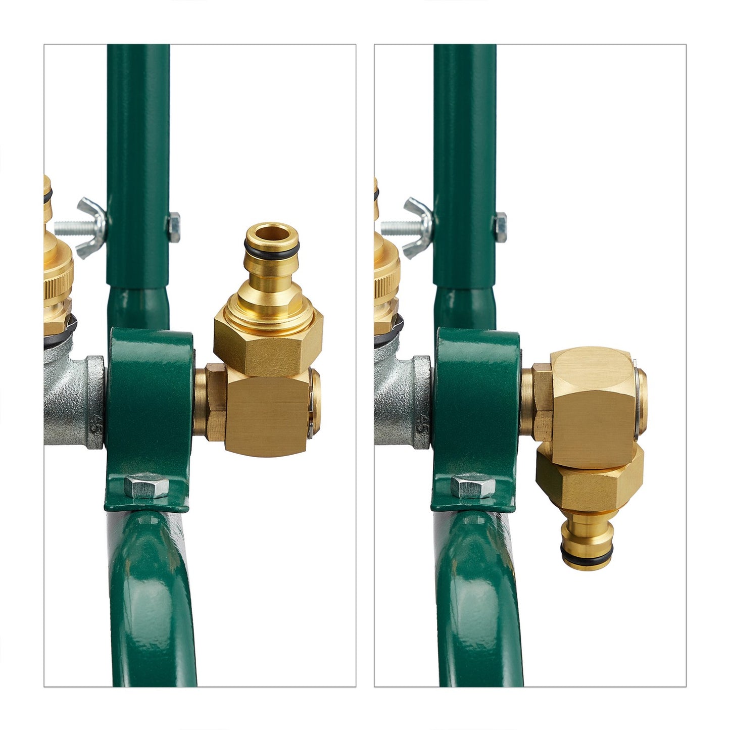 Green Steel Hose Trolley