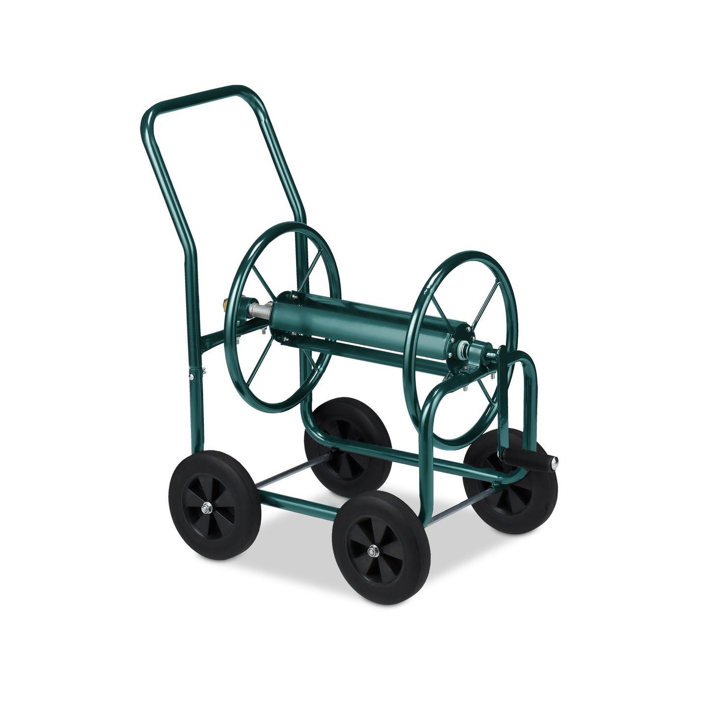 Green Steel Hose Trolley