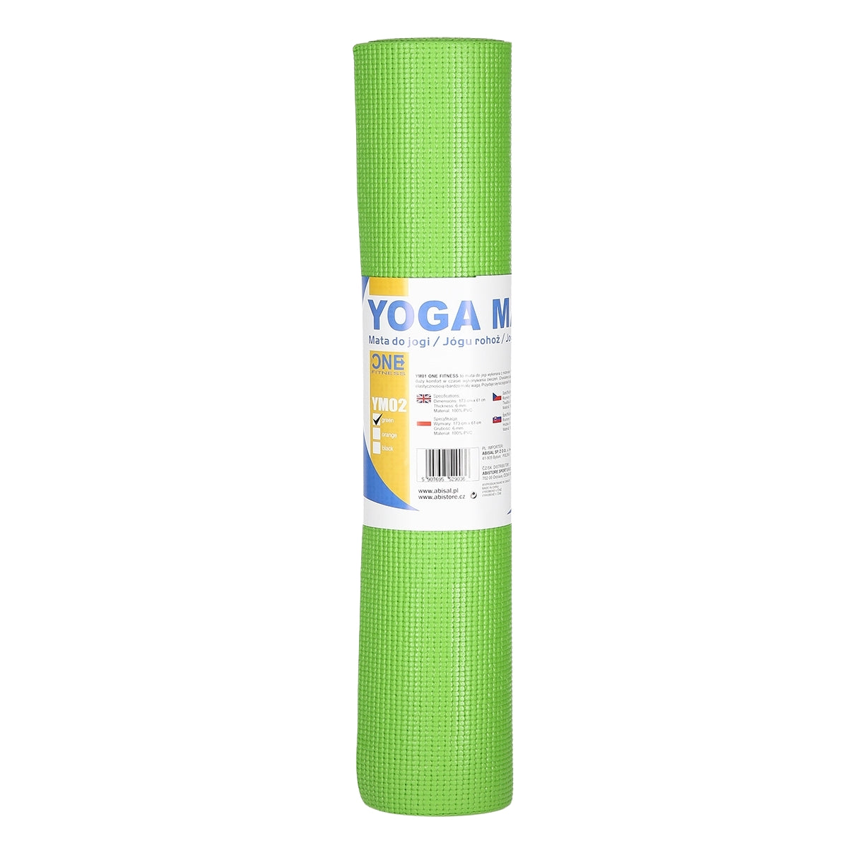 Green Yoga Mat, Non-Slip, Eco-Friendly, 6mm Thick