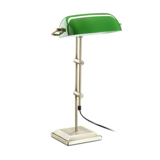 Green banker lamp
