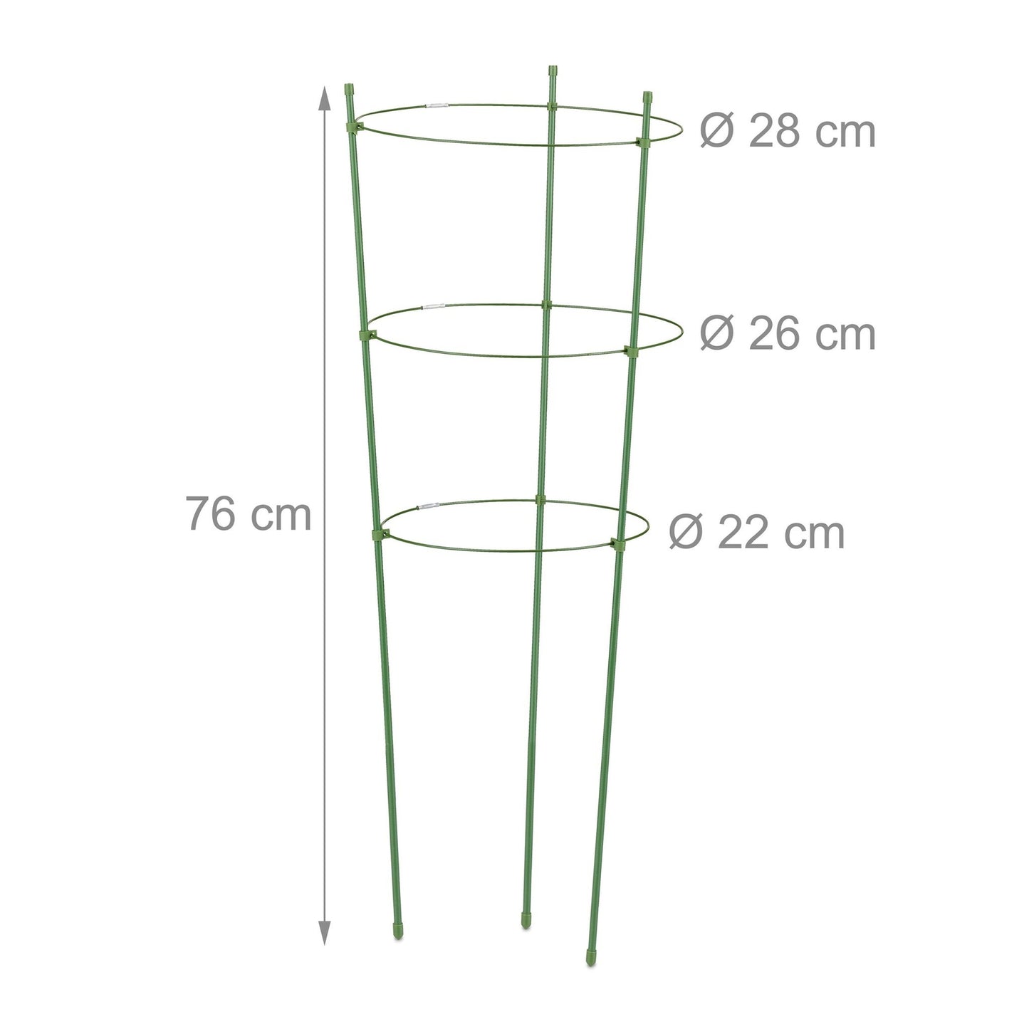 Green climbing aid 76 cm Set of 5