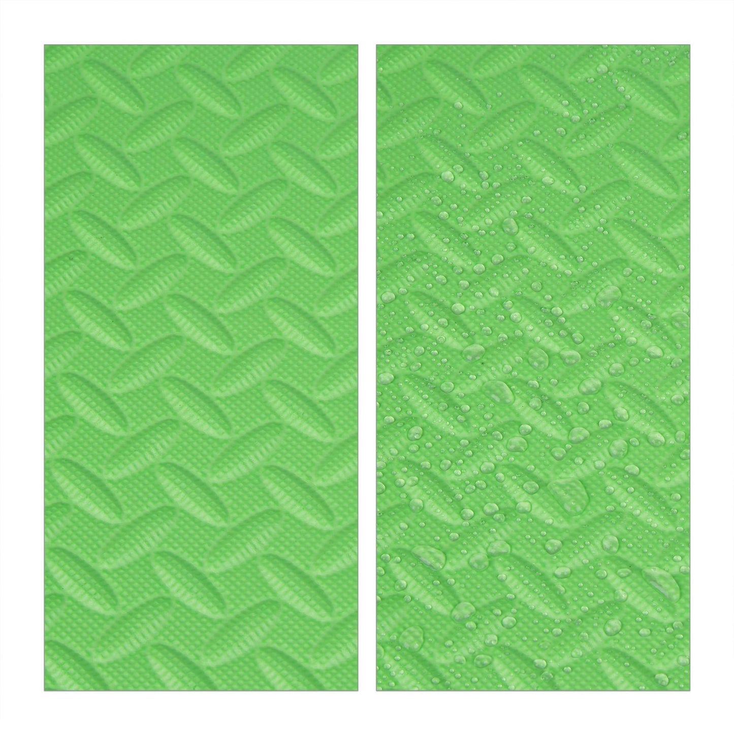 Green floor protection mat in set of 8