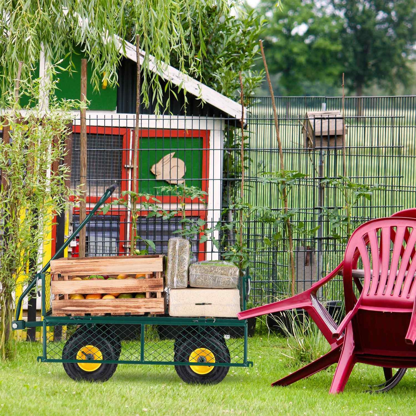 Green handcart