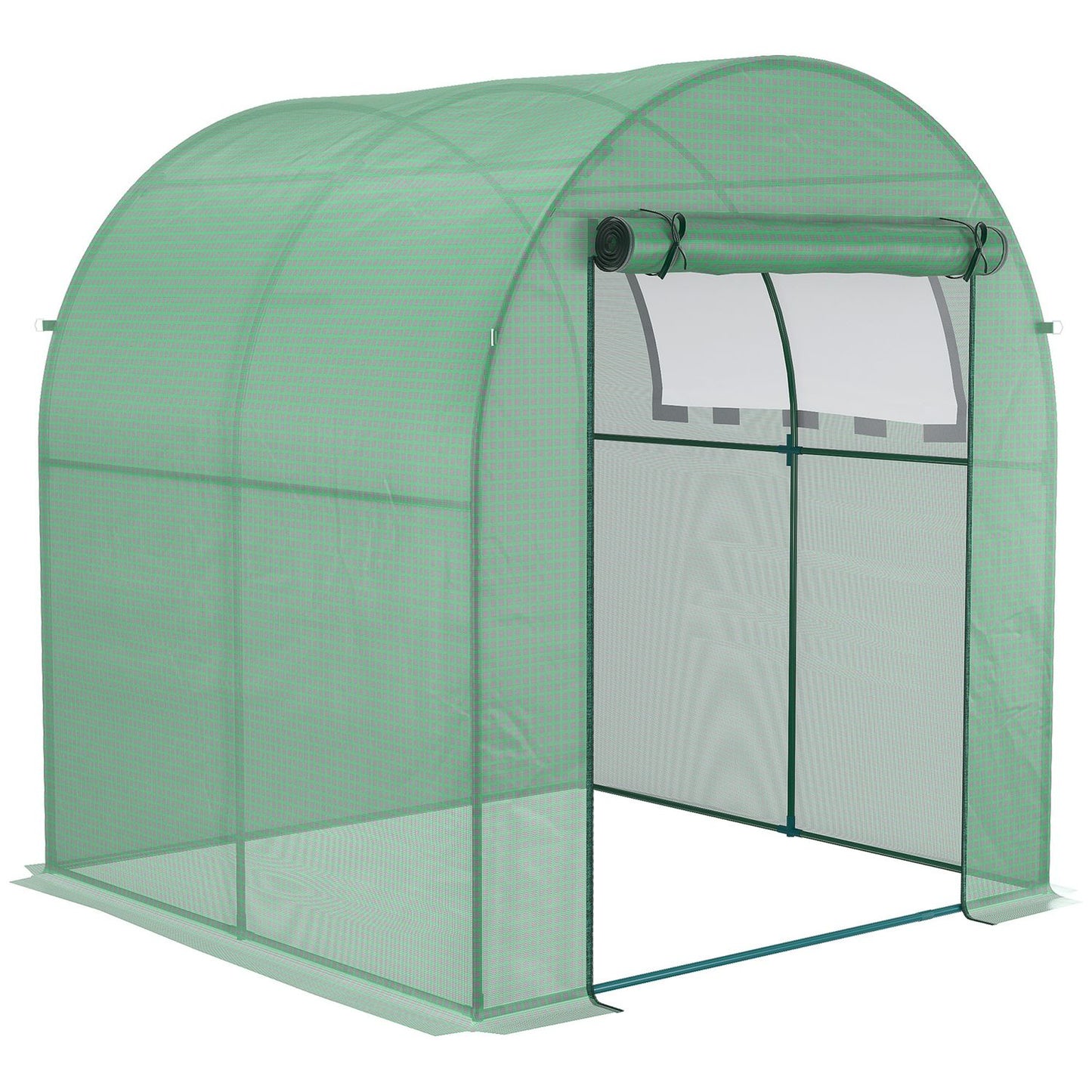 Greenhouse with UV protection, roller door, PE film, 180x180x200 cm
