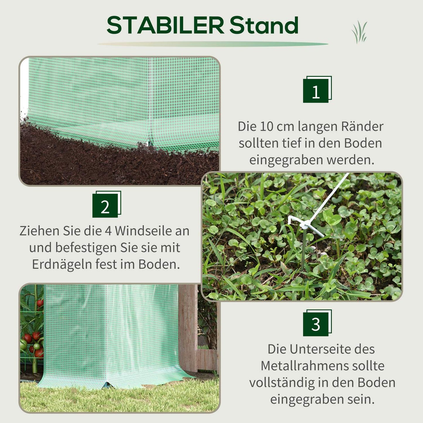 Greenhouse with roller door, 200x76x168 cm, winter-proof PE film