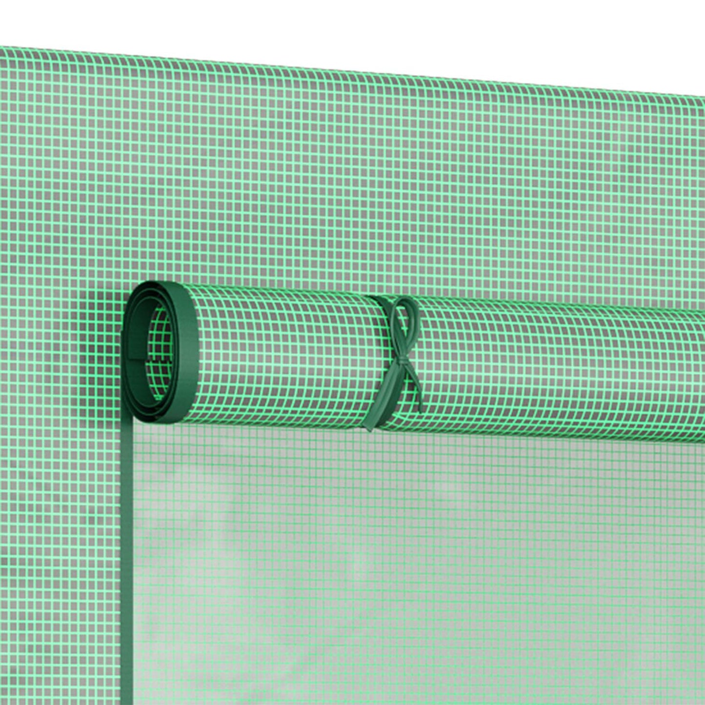 Greenhouse with roller door, 200x76x168 cm, winter-proof PE film