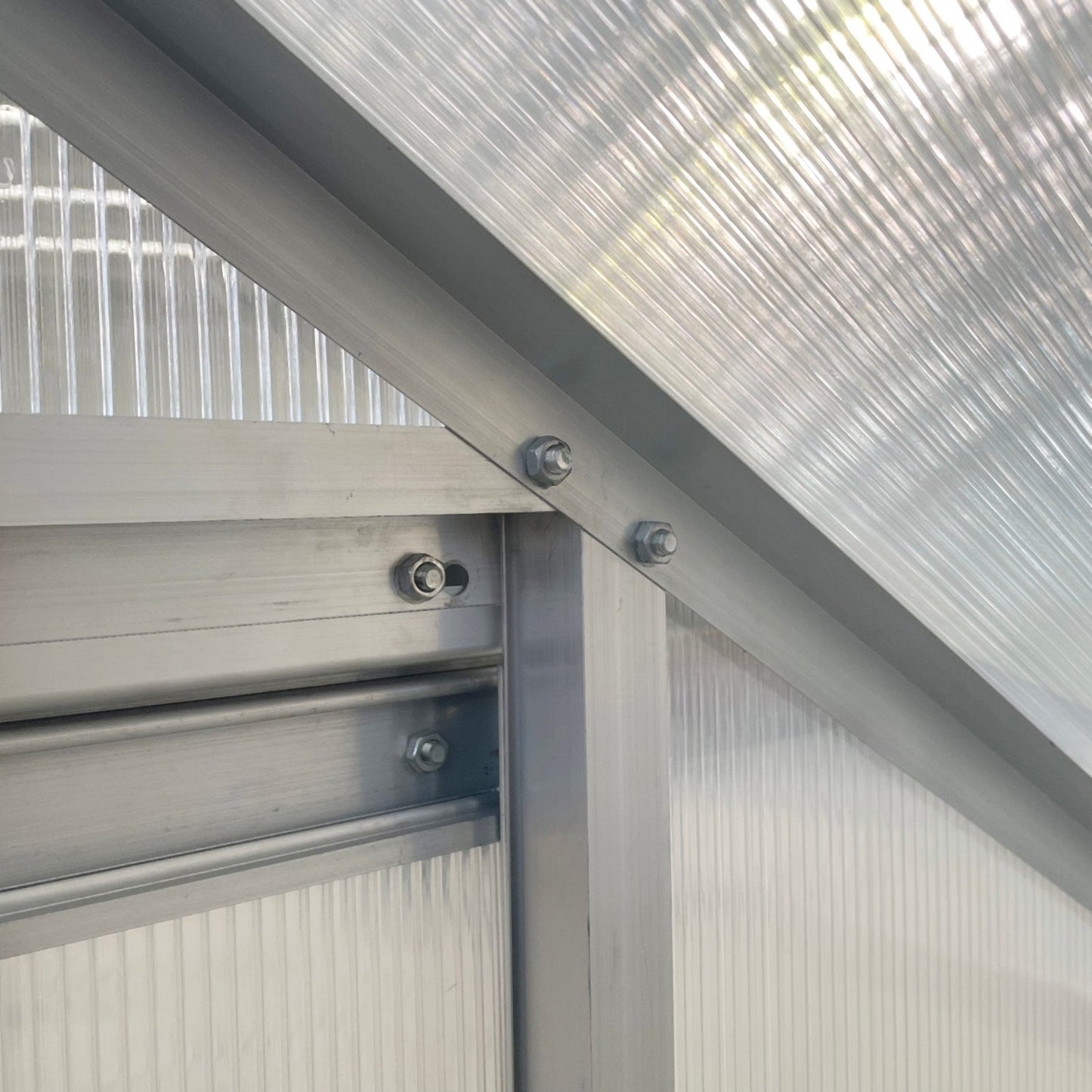 Aluminum greenhouse, 192x127x214 cm, with window door