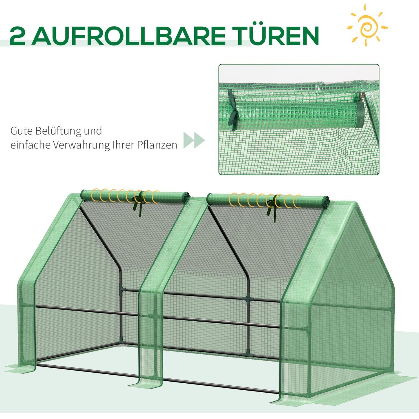 Greenhouse Tomato House, Robust Weather Resistant 180x90x90Cm