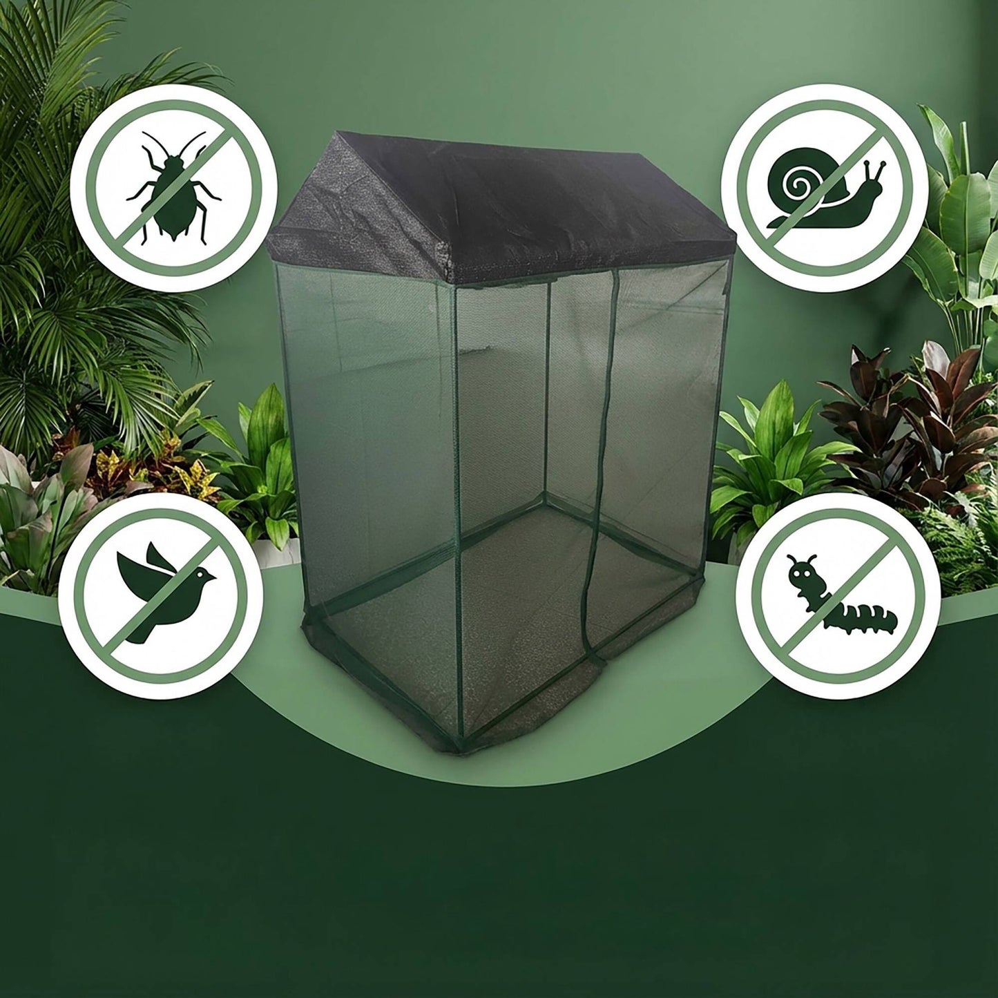 Greenhouse Tent with Roof & Door for Seedlings