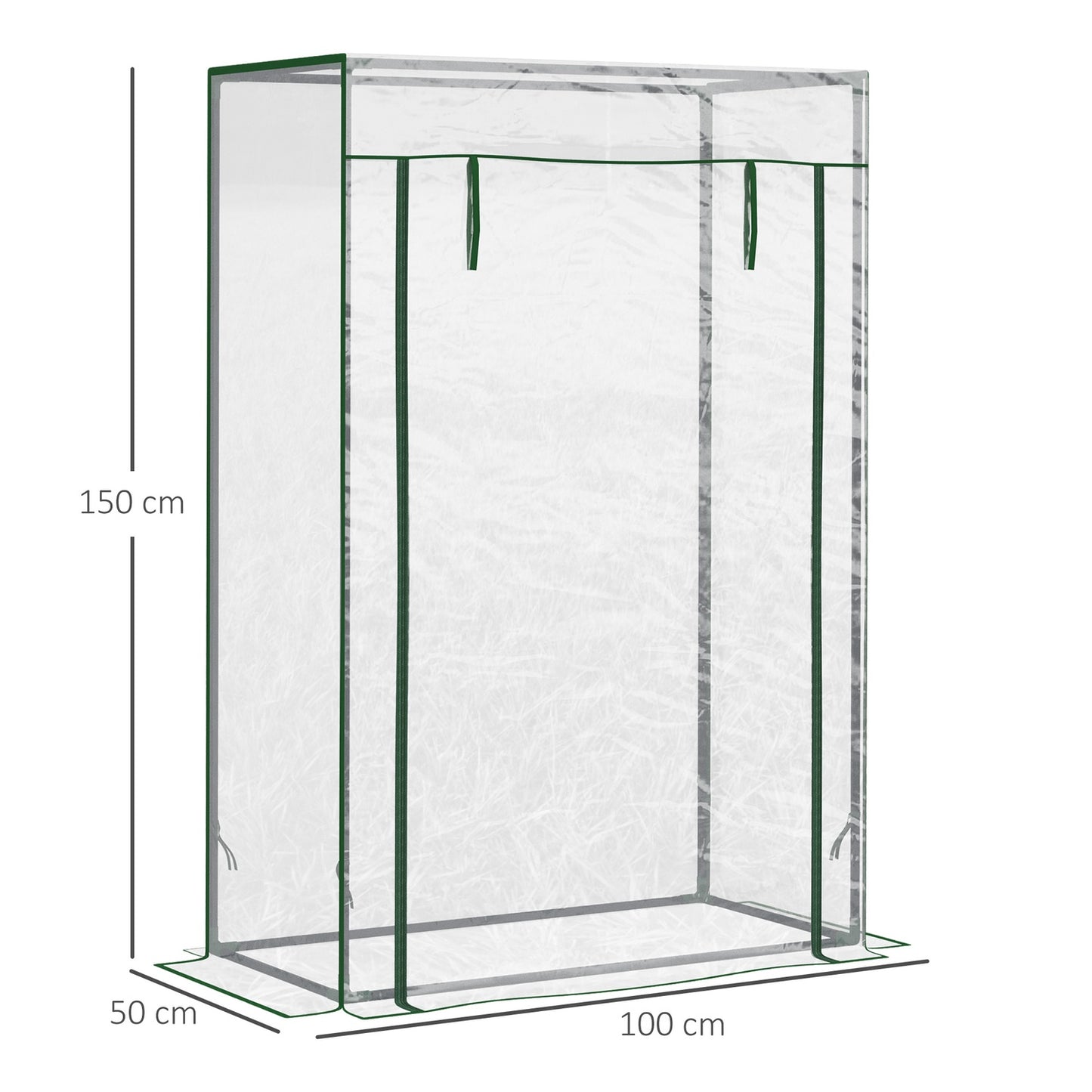 Greenhouse tomato house, RollUp door, 100x50x150 cm