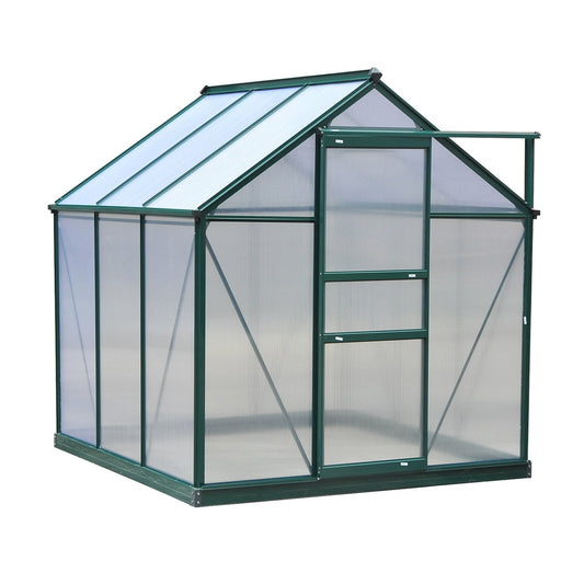 Walk-in greenhouse, aluminum frame, weatherproof