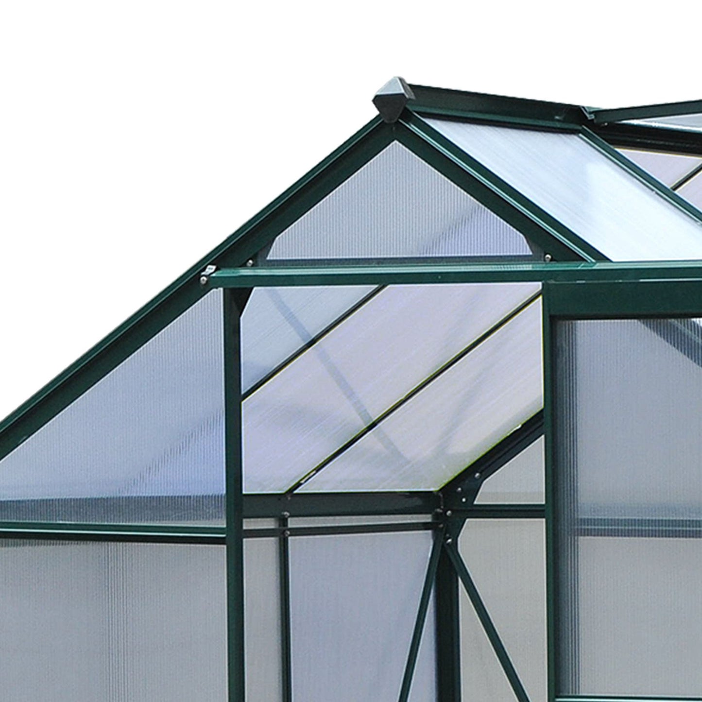Walk-in greenhouse, aluminum frame, weatherproof