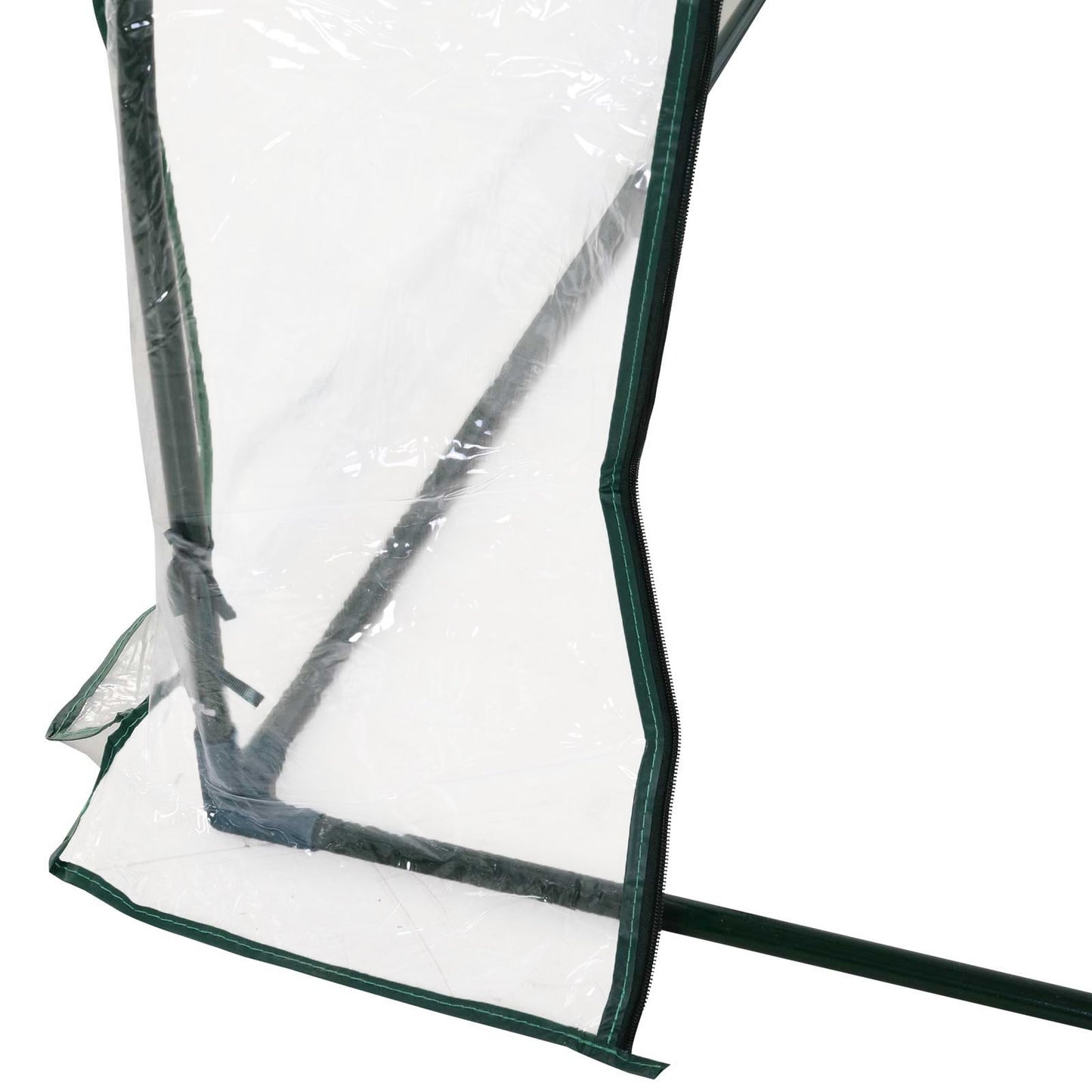 Greenhouse in steel PVC with door - 250x100x80cm cold frame
