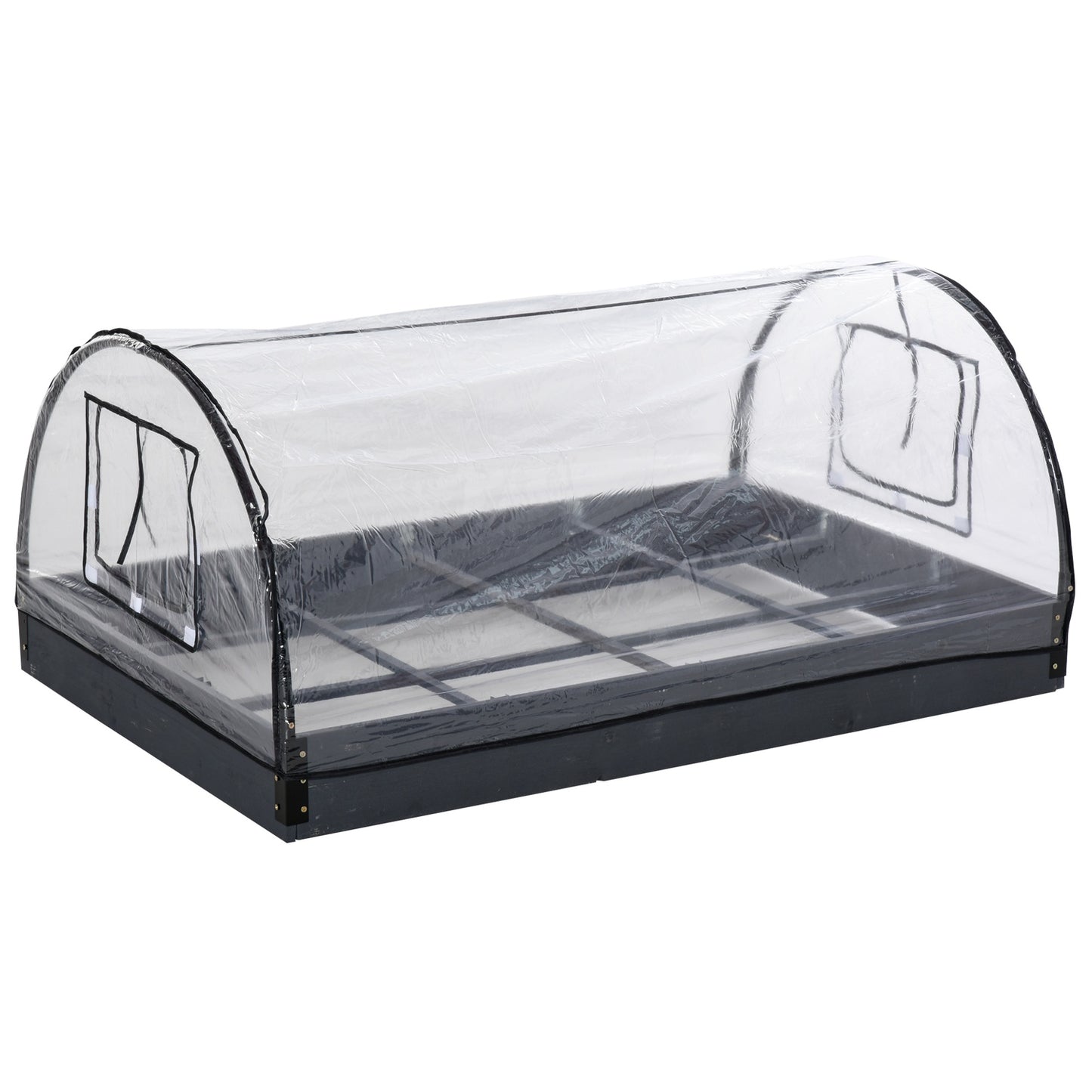 Transparent greenhouse, PVC and steel, 12 grids, 120x79x53cm