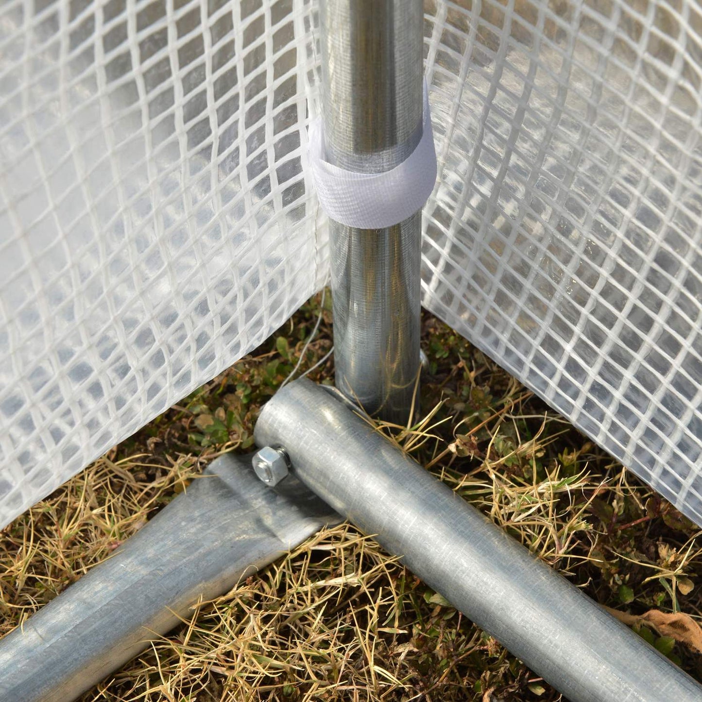 UV-protected greenhouse film, 3.97x3.02x2m, windproof, white