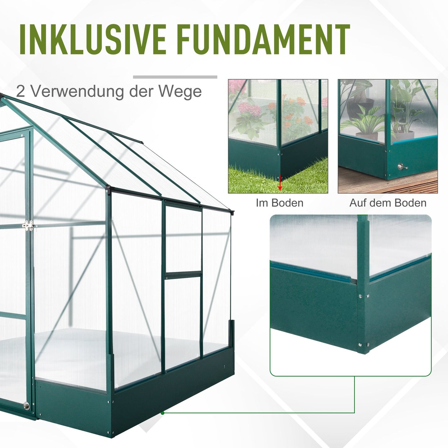 Aluminum garden greenhouse - versatile cold frame, plant, tomato house