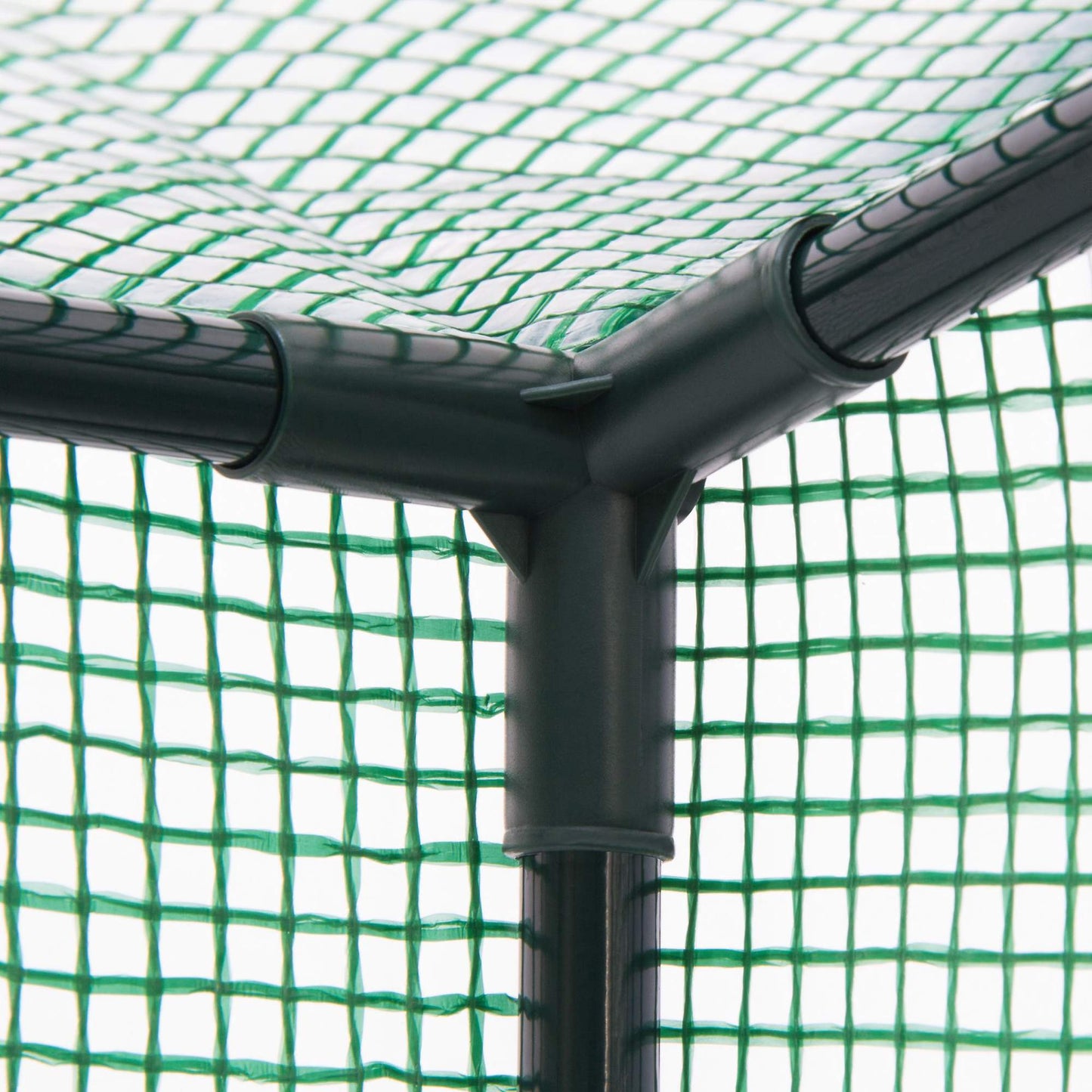 Greenhouse for tomatoes with sloping roof
